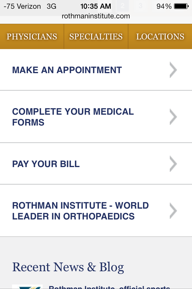 Rothman Mobile - Rothman Orthopaedics