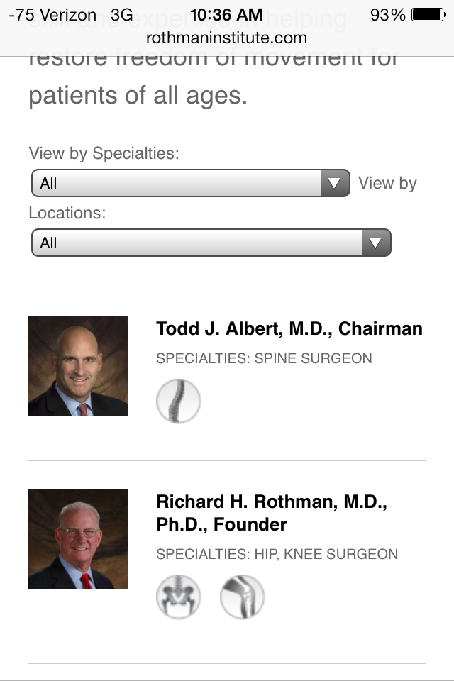 Rothman Mobile - Rothman Orthopaedics