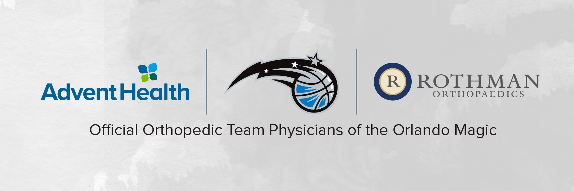 Rothman Orthopaedics in partnership with AdventHealth;  to serve as orthopedic physicians for Orlando Magic